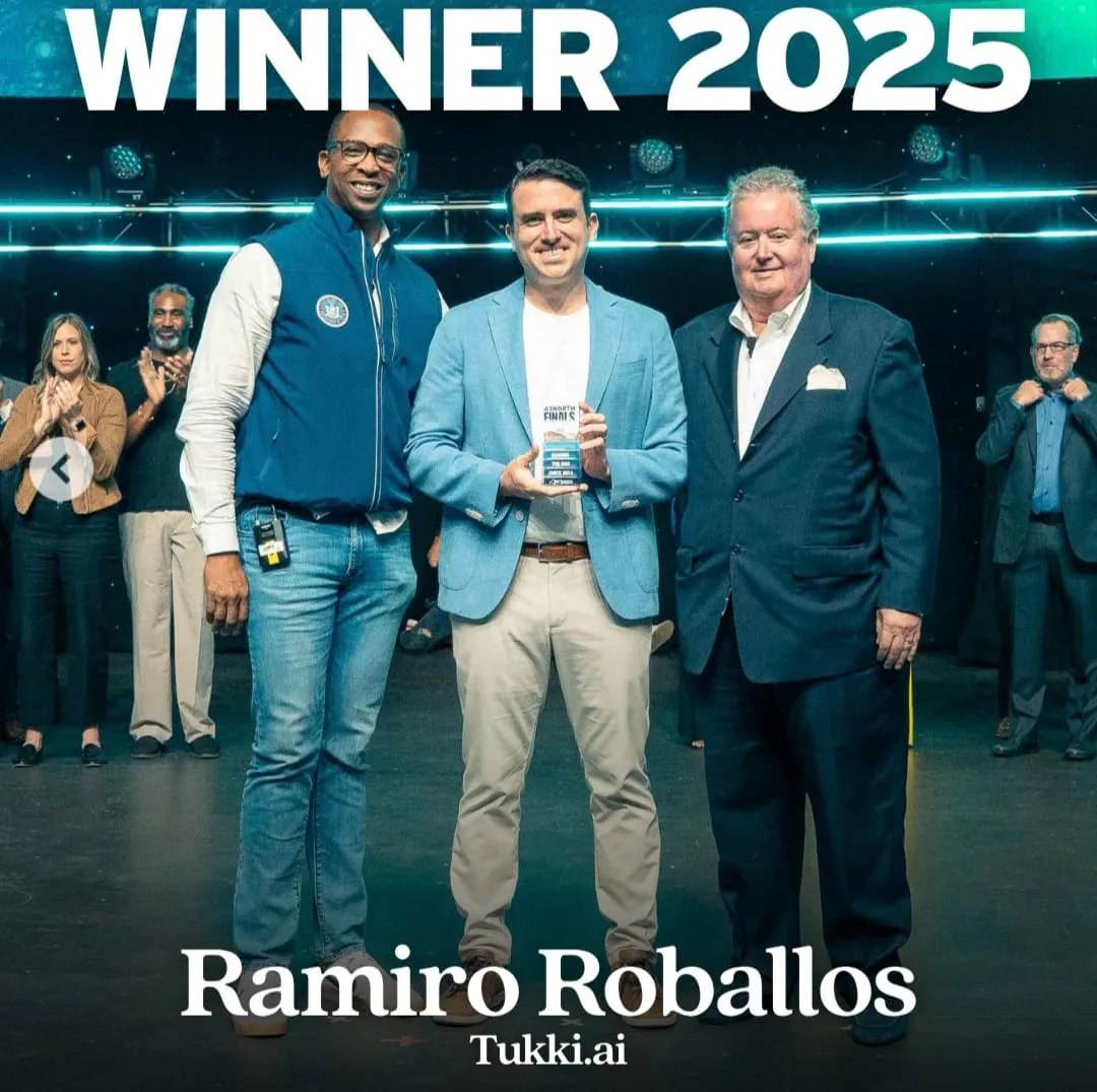 Ramiro Roballos and tukki winning the 43north competition